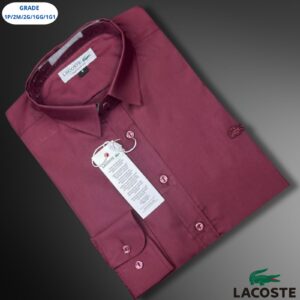 Camisa Social Masculina Manga Longa Lacoste